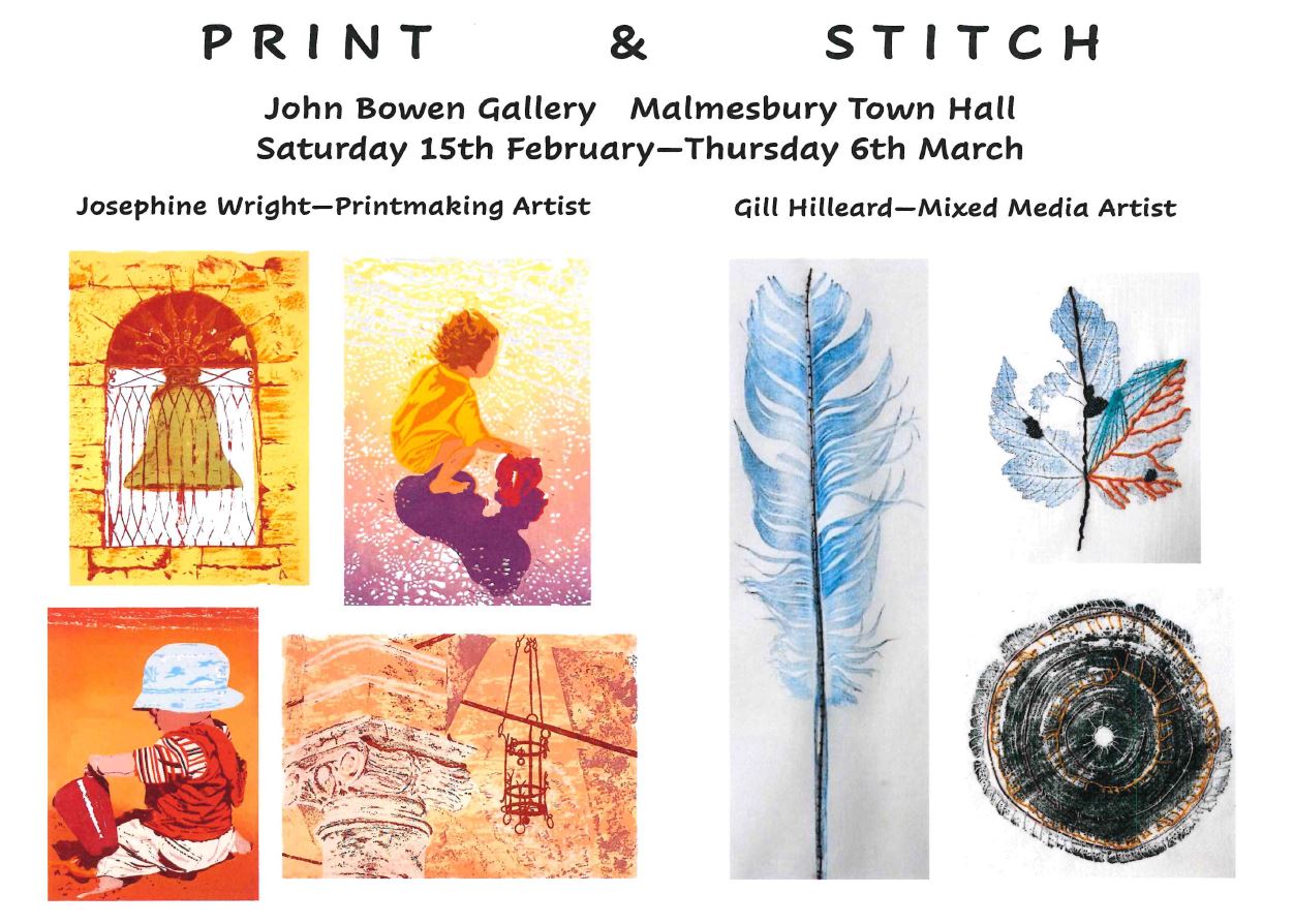 John Bowen Gallery Exhibition - Print & Stitch Josephine Wright